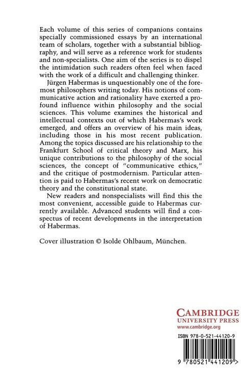 Produktbild: The Cambridge Companion to Habermas