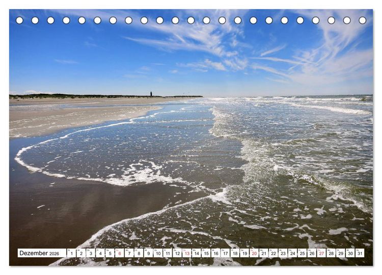 Produktbild: Ouddorp - Nordseeperle (Tischkalender 2026 DIN A5 quer), CALVENDO Monatskalender