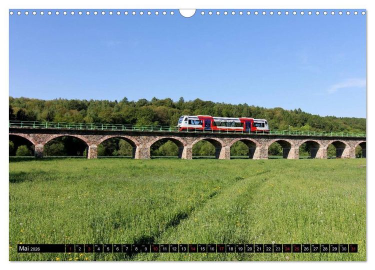 Produktbild: Bahnland Sachsen (Wandkalender 2026 DIN A3 quer), CALVENDO Monatskalender