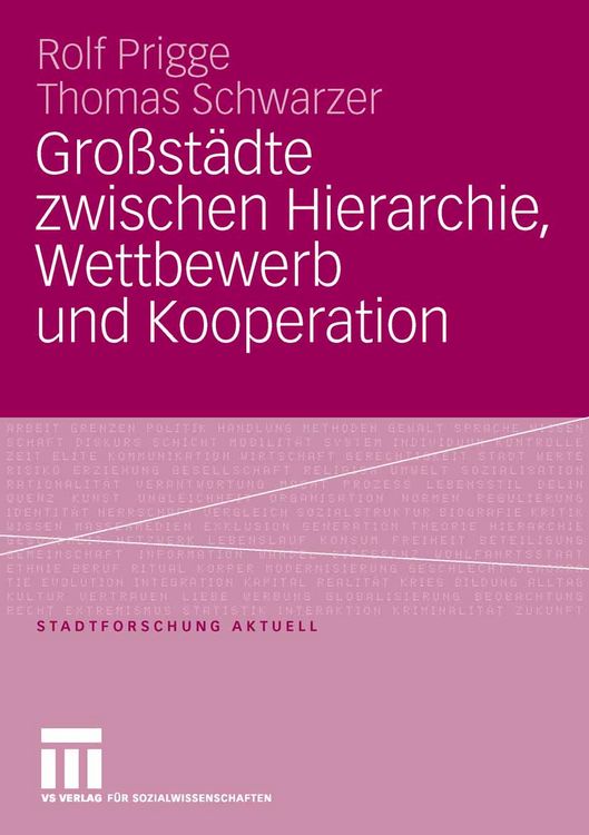 Produktbild: Gro&szlig;st&auml;dte zwischen Hierarchie, Wettbewerb und Kooperation