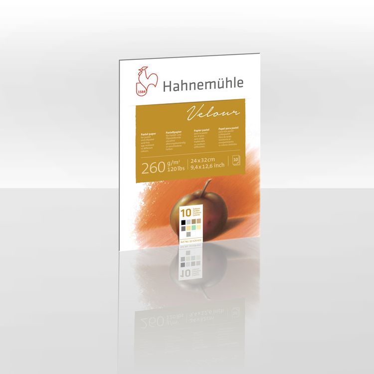 Produktbild: Hahnem&uuml;hle Papier Pastellpapier Velour, 24 x 32 cm, 260 g/m&sup2;