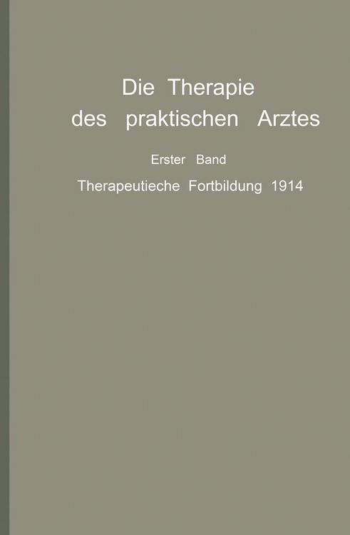 Produktbild: Die Therapie des praktischen Arztes