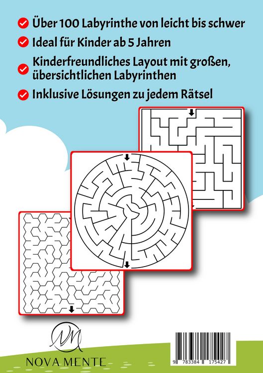 Produktbild: Labyrinthe f&uuml;r Kinder ab 5 Jahren - Band 25