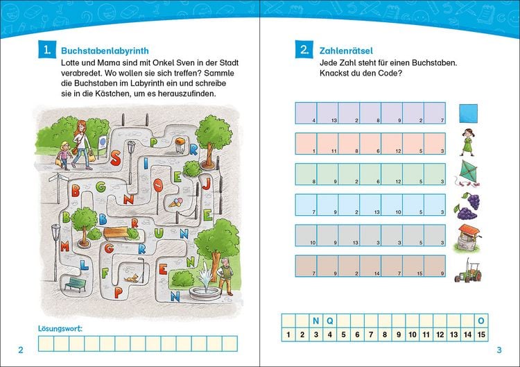 Produktbild: Lesel&ouml;wen R&auml;tsel-Rallye f&uuml;r Leseprofis - 2. Klasse (Rot)