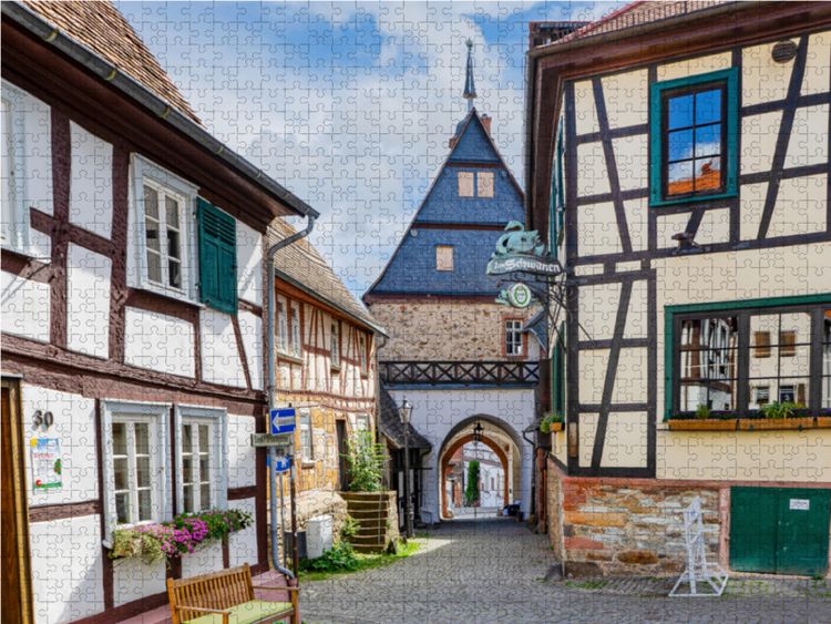 Produktbild: CALVENDO Puzzle Ein Motiv aus dem Kalender Oberursel Impressionen | 1000 Teile Lege-Gr&ouml;&szlig;e 64x48cm Foto-Puzzle f&uuml;r gl&uuml;ckliche Stunden