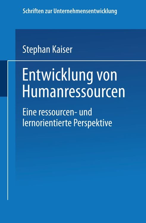 Produktbild: Entwicklung von Humanressourcen