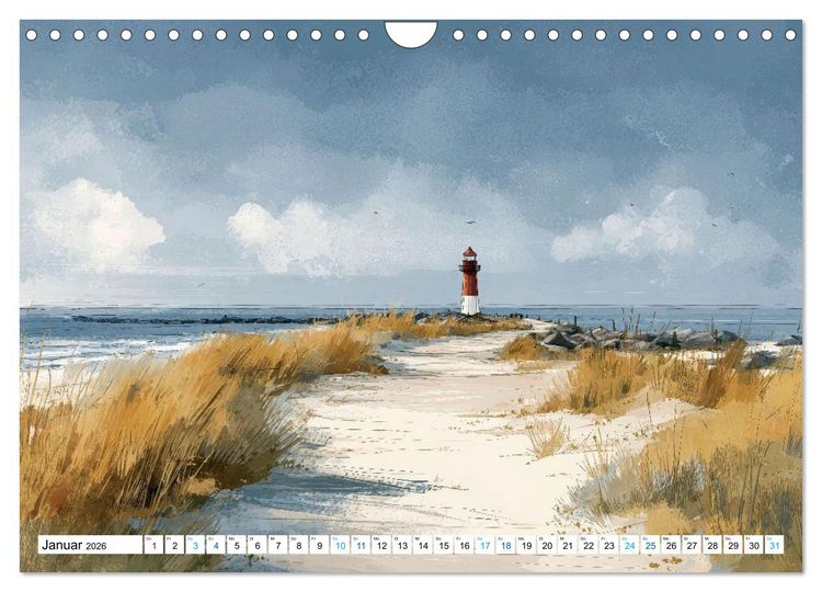 Produktbild: Meeresbrisen (Wandkalender 2026 DIN A4 quer), CALVENDO Monatskalender