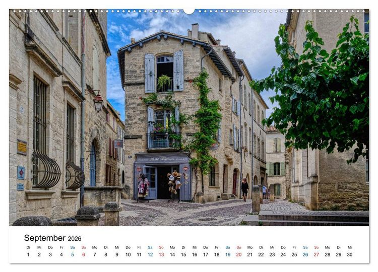 Produktbild: Uz&eacute;s - Charmante Kleinstadt im Gard (Wandkalender 2026 DIN A2 quer), CALVENDO Monatskalender