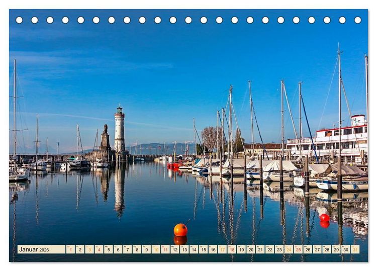 Produktbild: Deutsche Alpen, eine Reise von Lindau am Bodensee bis Berchtesgaden (Tischkalender 2026 DIN A5 quer), CALVENDO Monatskalender