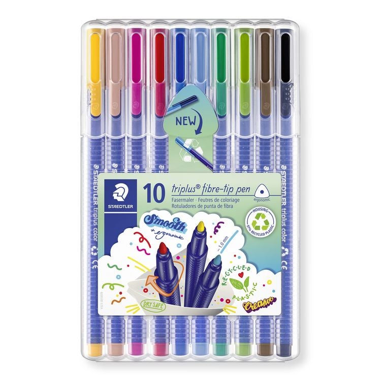 Produktbild: STAEDTLER triplus color 323 Fasermaler, 10er Set, 323 SB10