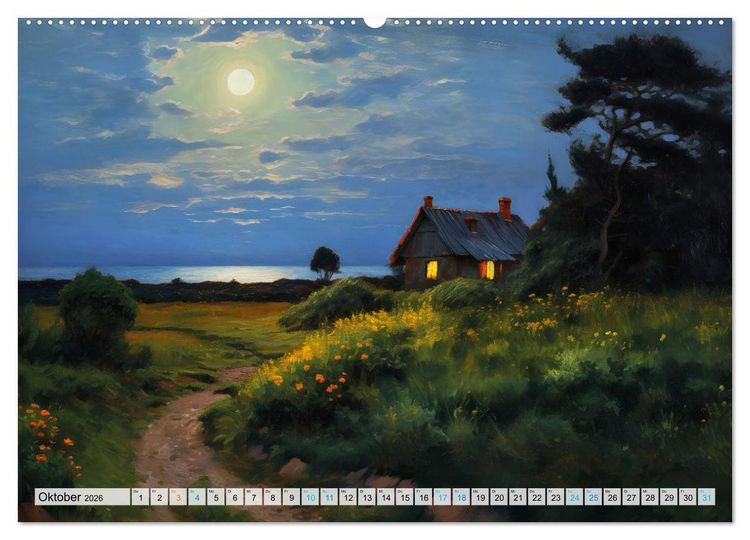 Produktbild: Landleben an der Ostsee - Alte Zeiten zwischen Meer und Bodden (hochwertiger Premium Wandkalender 2026 DIN A2 quer), Kunstdruck in Hochglanz