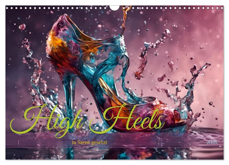 Produktbild: High Heels in Szene gesetzt (Wandkalender 2026 DIN A3 quer), CALVENDO Monatskalender