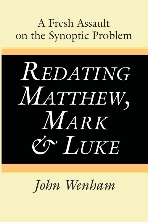Produktbild: Redating Matthew, Mark and Luke
