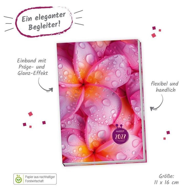 Produktbild: TR&Ouml;TSCH - Taschenkalender A6 Flowers 2027