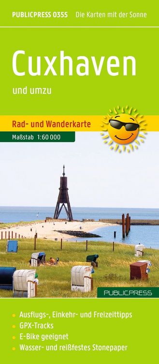 Produktbild: Publicpress Rad- und Wanderkarte Cuxhaven und umzu (mit Stadtplan) 1:60.000