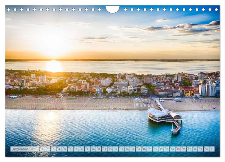 Produktbild: Lignano in Italien. Sommer Strand und Meer (Wandkalender 2027 DIN A4 quer), CALVENDO Monatskalender