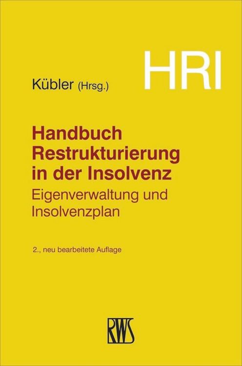 Produktbild: HRI - Handbuch Restrukturierung in der Insolvenz