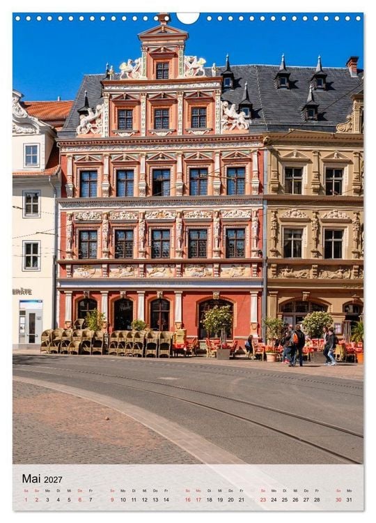 Produktbild: Ein Blick auf Erfurt in Farbe (Wandkalender 2027 DIN A3 hoch), CALVENDO Monatskalender