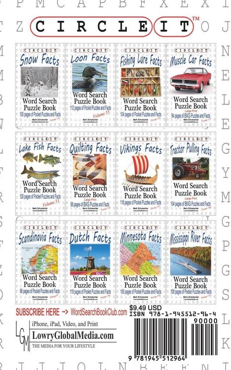 Produktbild: Circle It, Mississippi River Facts, Word Search, Puzzle Book