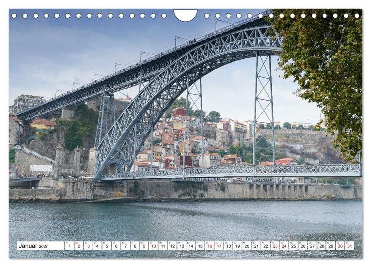 Produktbild: Unterwegs - Caminho Portugu&ecirc;s. Zu Fu&szlig; auf dem Portugiesischen Jakobsweg (Wandkalender 2027 DIN A4 quer), CALVENDO Monatskalender
