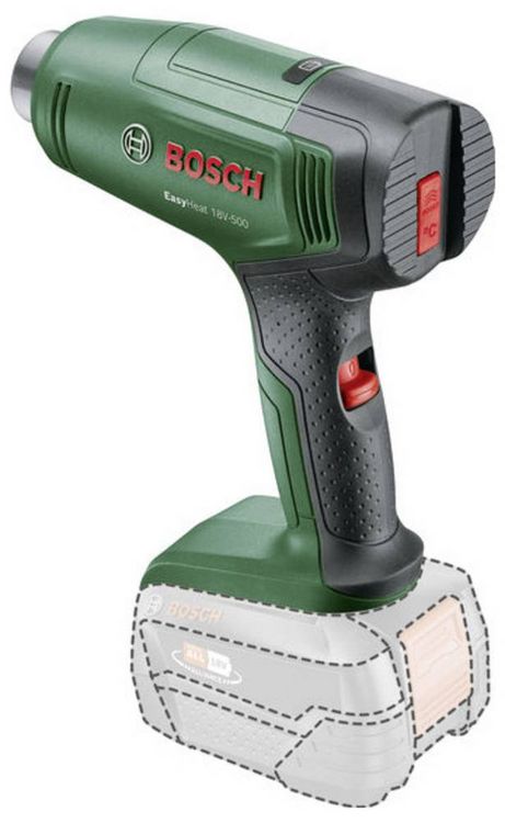 Produktbild: Bosch Home and Garden 06032A8000 EasyHeat 18V-500 Akku-Hei&szlig;luftgebl&auml;se