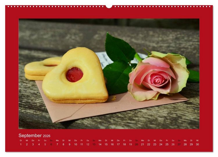 Produktbild: Botschaften mit Herz! (Wandkalender 2026 DIN A2 quer), CALVENDO Monatskalender
