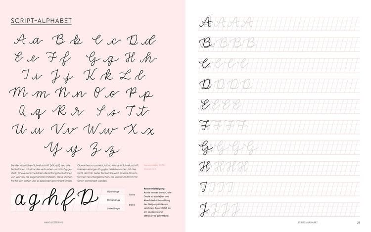 Produktbild: Handlettering Alphabete &ndash; Das &Uuml;bungsheft mit original Tombow ABT Dual Brush Pen
