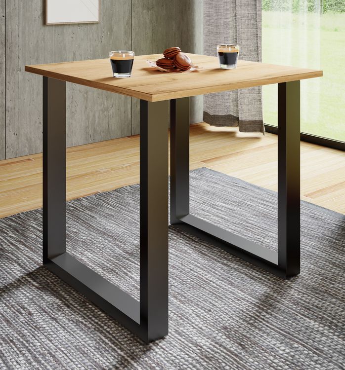 Produktbild: Premium Holz Esstisch K&uuml;chentisch Xona U 80x80