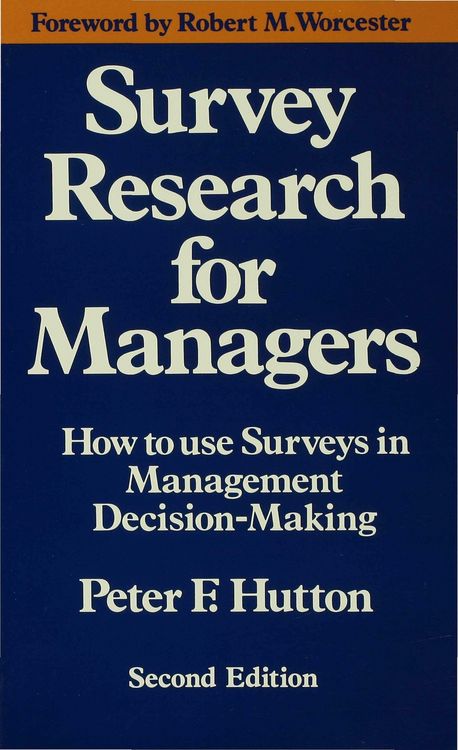 Produktbild: Survey Research for Managers
