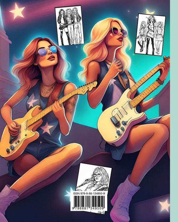 Produktbild: Rockstar Girls Coloring Book