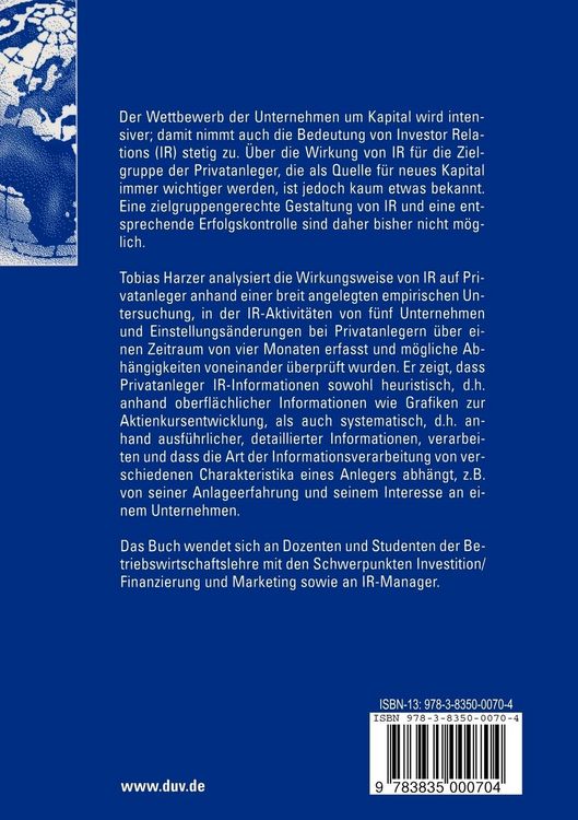 Produktbild: Investor Relations f&uuml;r Privatanleger