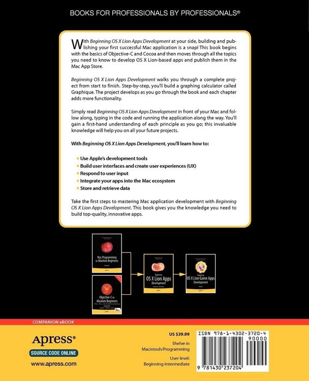 Produktbild: Beginning OS X Lion Apps Development