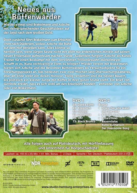Produktbild: Neues aus B&uuml;ttenwarder - Folgen 68-73 [2 DVDs]
