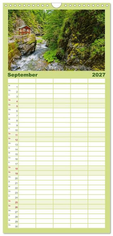 Produktbild: Familienplaner 2027 - Siebenb&uuml;rgen und das Fagaras Gebirge mit 5 Spalten (Wandkalender, 21 x 45 cm) CALVENDO
