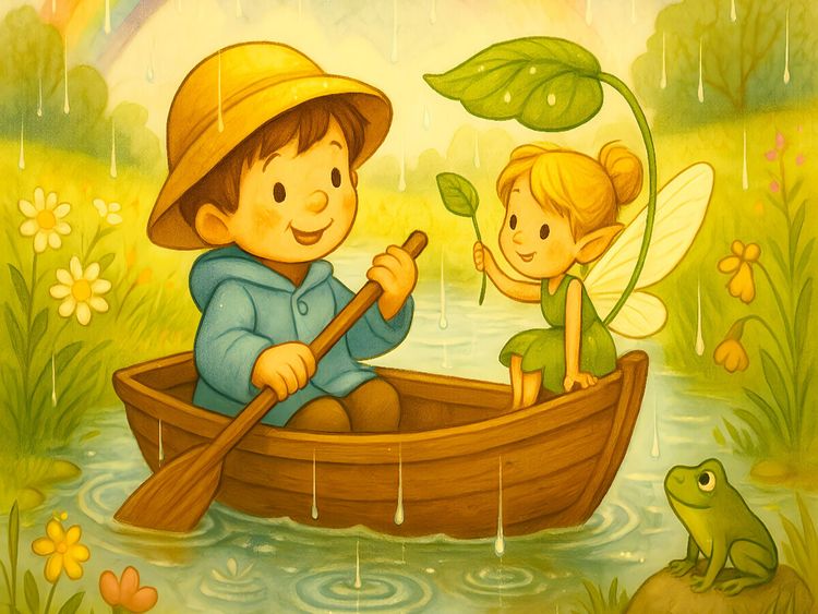 Produktbild: CALVENDO Puzzle Bootsfahrt durch Regenpf&uuml;tzen | 1000 Teile Lege-Gr&ouml;&szlig;e 64x48cm Foto-Puzzle f&uuml;r gl&uuml;ckliche Stunden