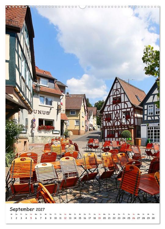 Produktbild: Burgstadt Eppstein (hochwertiger Premium Wandkalender 2027 DIN A2 hoch), Kunstdruck in Hochglanz