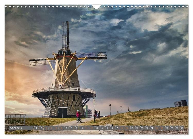 Produktbild: Zeeland - Urlaubstr&auml;ume zwischen Breskens und Domburg (Wandkalender 2026 DIN A3 quer), CALVENDO Monatskalender