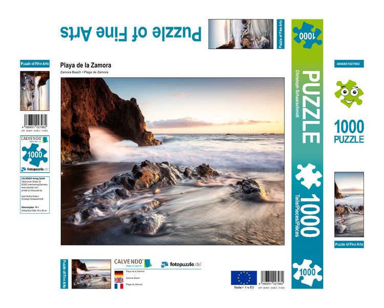 Produktbild: CALVENDO Puzzle Playa de la Zamora | 1000 Teile Lege-Gr&ouml;&szlig;e 64x48cm Foto-Puzzle f&uuml;r gl&uuml;ckliche Stunden