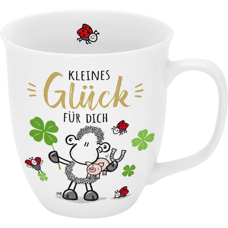 Produktbild: Tasse mit Golddruck "Kleines Gl&uuml;ck f&uuml;r dich"
