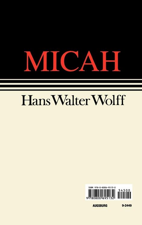 Produktbild: Micah Continental Commentary
