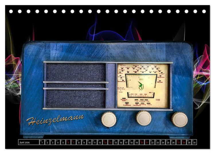 Produktbild: Lebensfreude Radio (Tischkalender 2026 DIN A5 quer), CALVENDO Monatskalender
