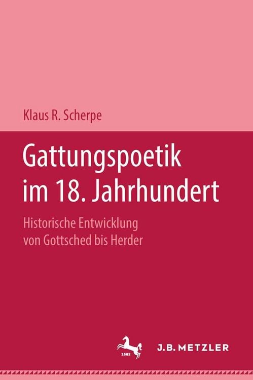 Produktbild: Gattungspoetik im 18. Jahrhundert