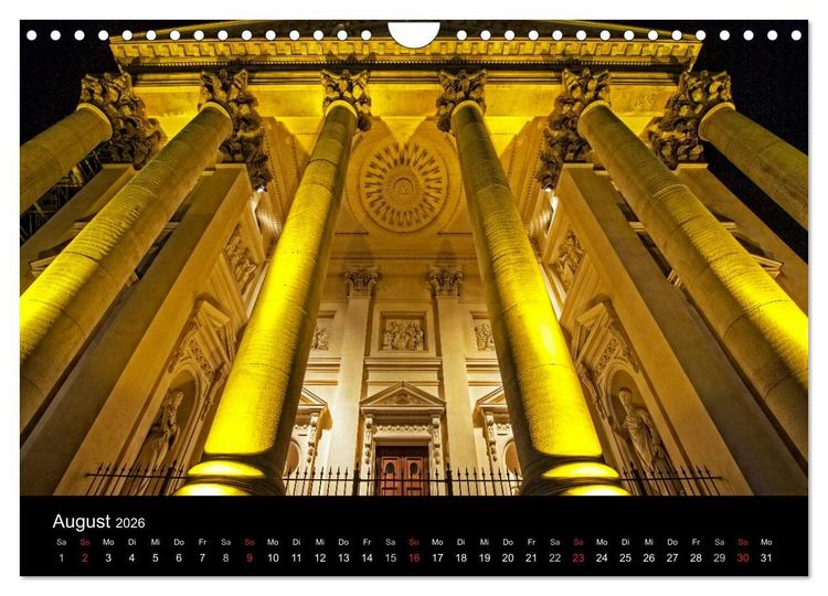Produktbild: Berlin bei Nacht (Wandkalender 2026 DIN A4 quer), CALVENDO Monatskalender