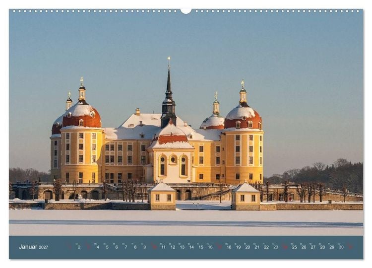 Produktbild: Sachsens Schl&ouml;sser und Burgen (hochwertiger Premium Wandkalender 2027 DIN A2 quer), Kunstdruck in Hochglanz