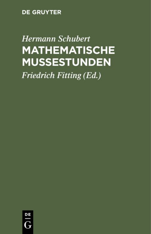 Produktbild: Mathematische Mu&szlig;estunden