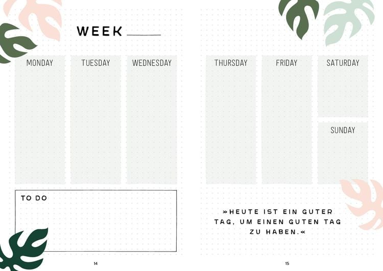 Produktbild: Mein Bullet Journal (Jungle Edition) – Besser planen & Träume verwirklichen
