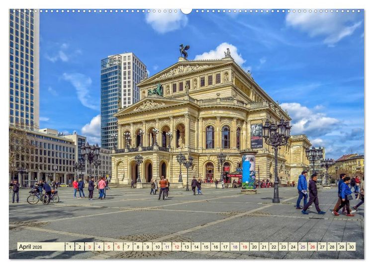 Produktbild: Frankfurt - meine Stadt mit viel Herz (hochwertiger Premium Wandkalender 2026 DIN A2 quer), Kunstdruck in Hochglanz