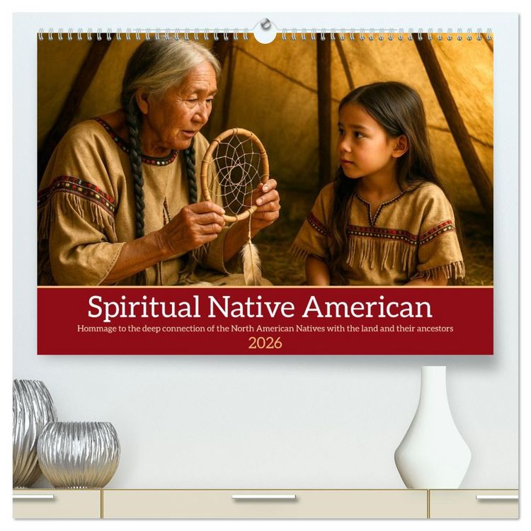 Produktbild: Spiritual Native American (High Quality Premium Wall Calendar 2026 DIN A2 landscape),CALVENDO 12 Month Wall Calendar