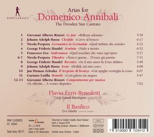 Produktbild: Arias for Domenico Annibali,the Dresden Star Cast