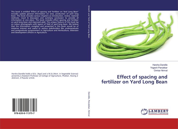Produktbild: Effect of spacing and fertilizer on Yard Long Bean